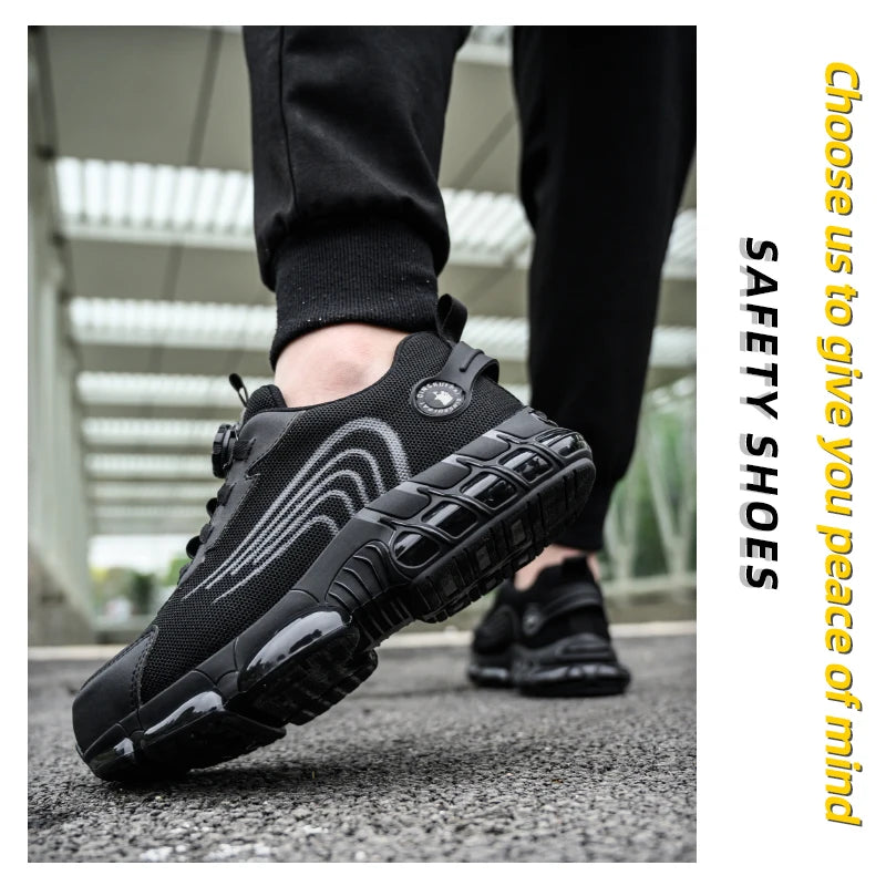 Steel Toe Slip-On Work Shoes, Puncture Resistant