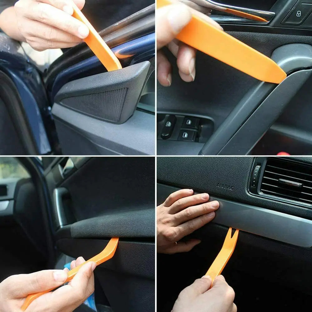 4PCS Plastic Car Trim Removal Tool Interior Dashboard Door Window Panel Clip Set Auto Dismantle Tools Kit Car Radio Door 0.5cm