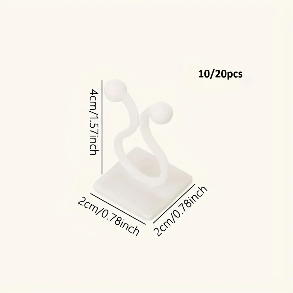100pcs-Home Garden Plant Climbing Wall Fixture Clips Rattan Vine Fixer Self-Adhesive Plant Climbing Wall Fixed Buckle Hook