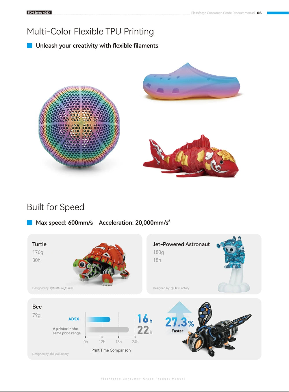FLASHFORGE AD5X Multi-Color 3D Printer