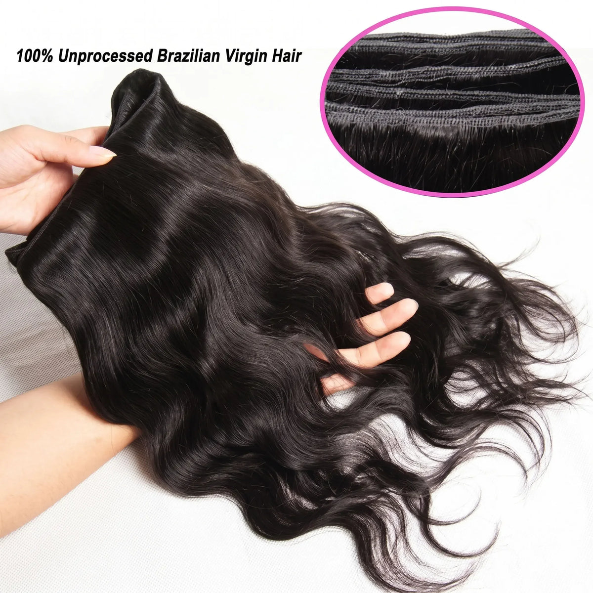 Body Wave Human Hair Bundles, 2–4 Pack