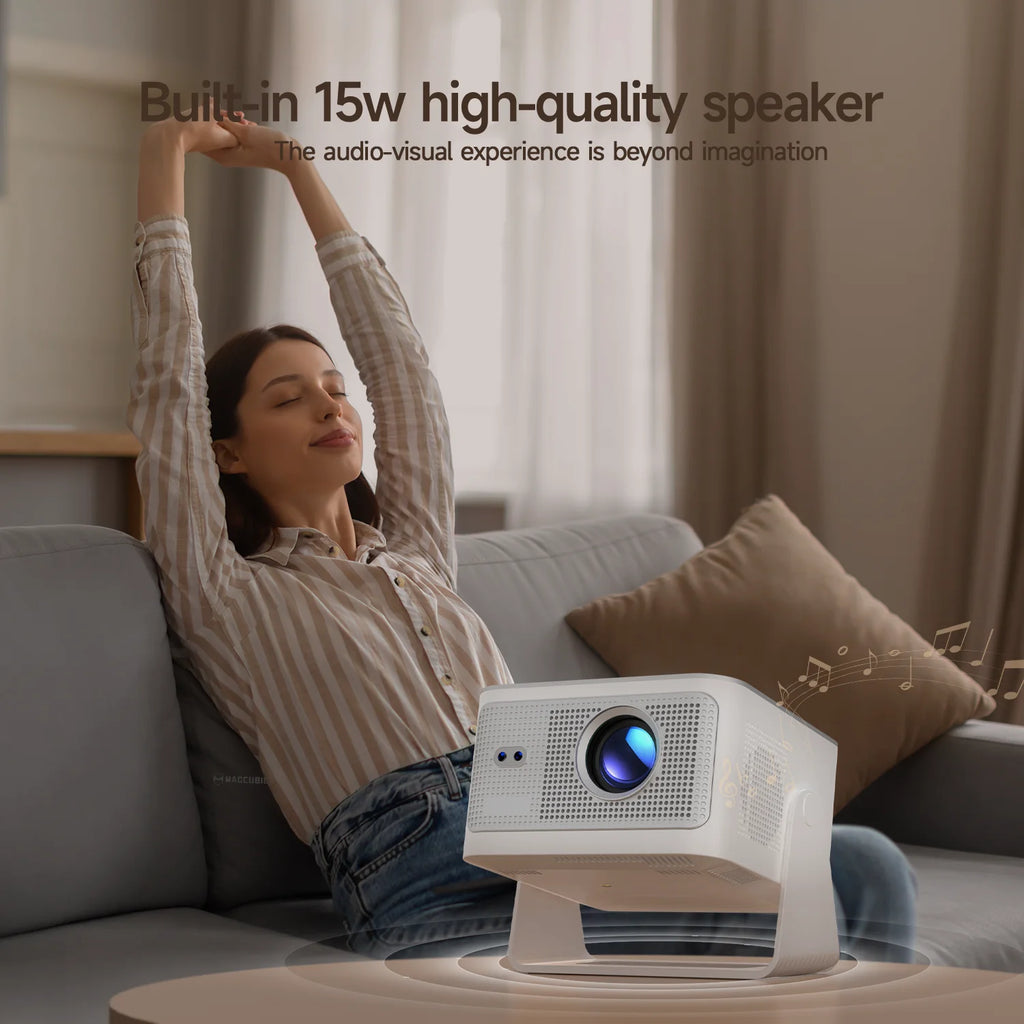 Android 14 900ANSI Projector Auto Focus Native 1080P Support 8K With Wifi6 BT5.4 Portable Movie Outdoor HY350Max