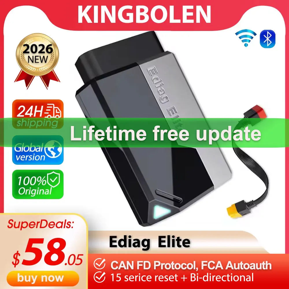 KINGBOLEN Ediag Elite Bi-Directional OBD2 Scanner