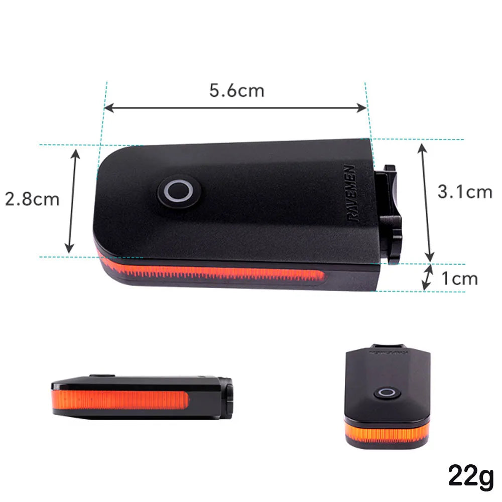 CL01 Pro Bike Rear Light Bicycle LED Taillight USB-C Rechargeable Auto On-off Brake Sensor Side Visibility Lightweight Compact ABM25 Update Mount
