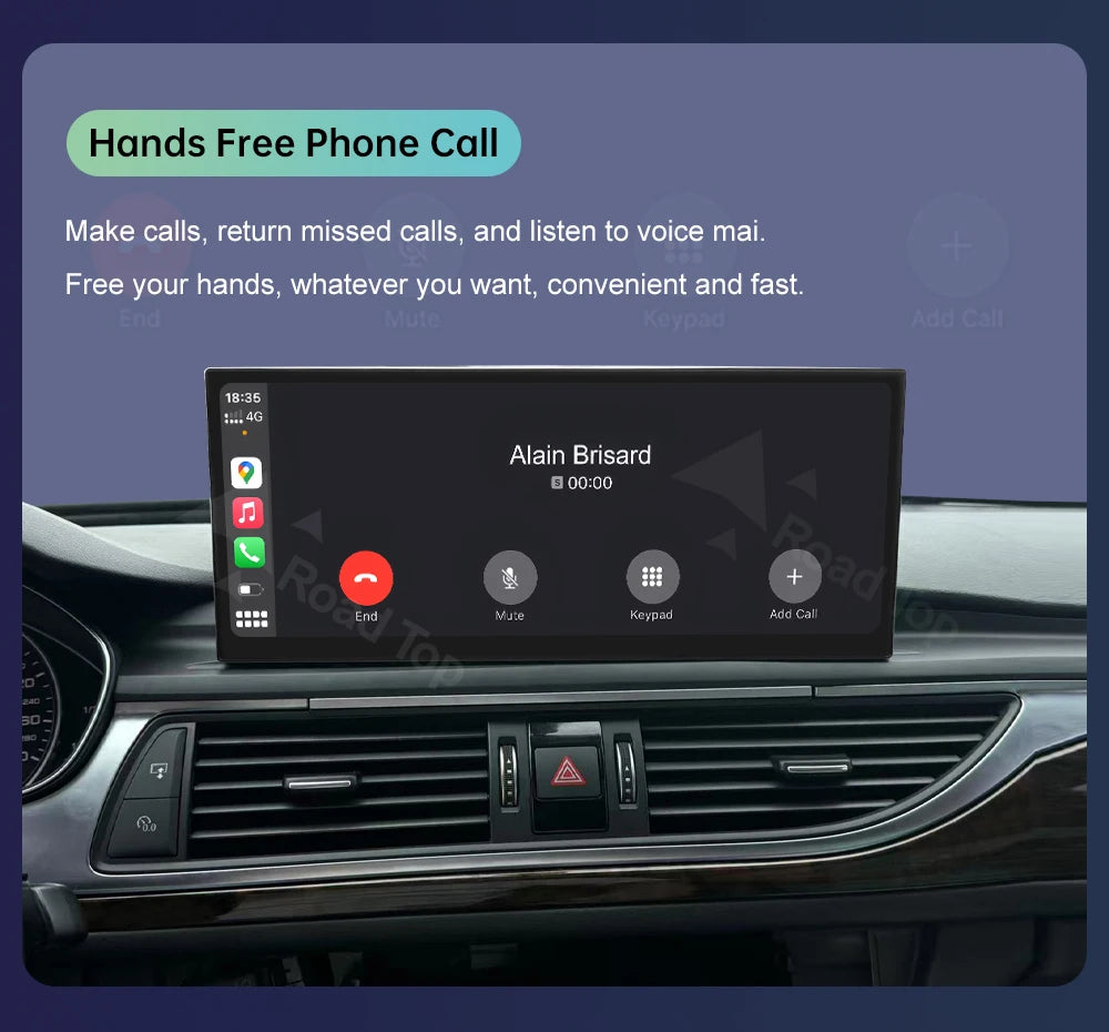 Road Top 12.3" Wireless CarPlay & Android Auto Car Screen