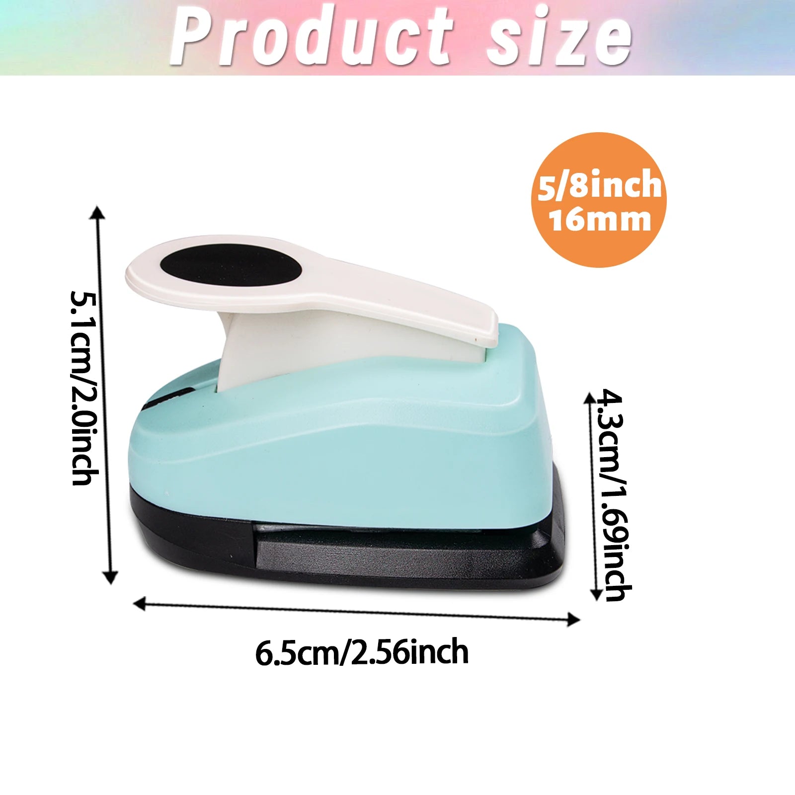 Circle Paper Hole Puncher Cutter Tool Set  2 1 inch 50mm 38mm 35mm 28mm 25mm 18mm 16mm 9mm for Paper Crafts Cardmaking Scrapbook
