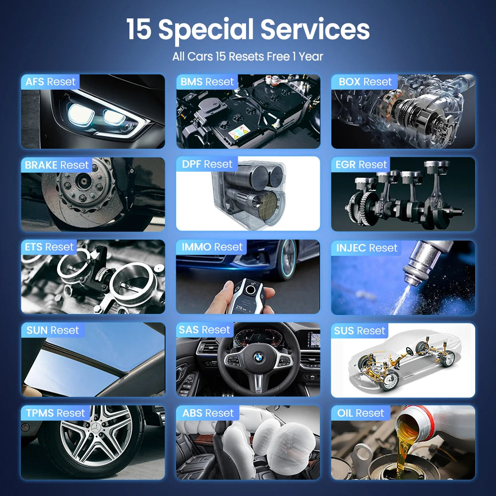 MUCAR Driverscan Automotive Diagnostic Tools Obd 2 Scanner All Cars Full System Code Reader 15 Resets Bi-Directional Scan Tool