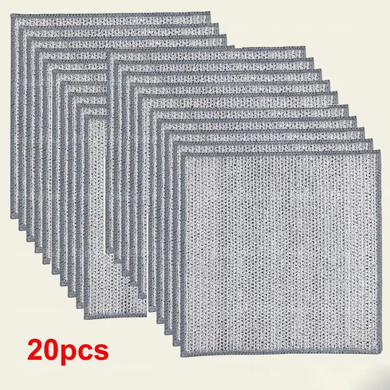 Double-Sided Steel Wire Dish Cleaning Cloths