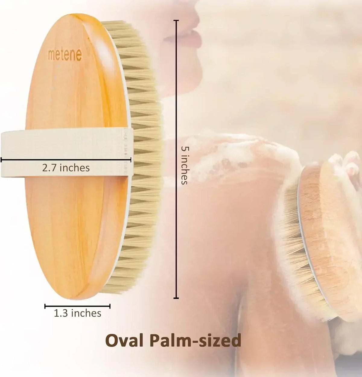 Natural Bristle Dry Body Brush