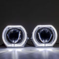 2.5 Inch 8.0 Bi Xenon Projector Lens With DRL LED Angel Eyes Shrouds Car Assembly Kit For Car Headlight H1 H4 H7 Model
