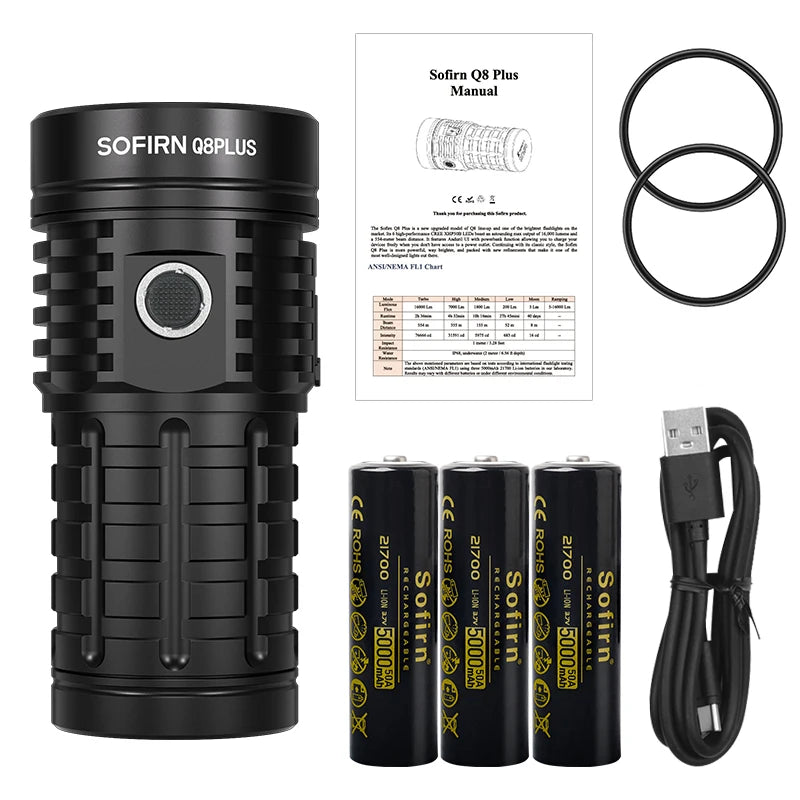 Sofirn Q8 Plus 16000lm USB-C Flashlight