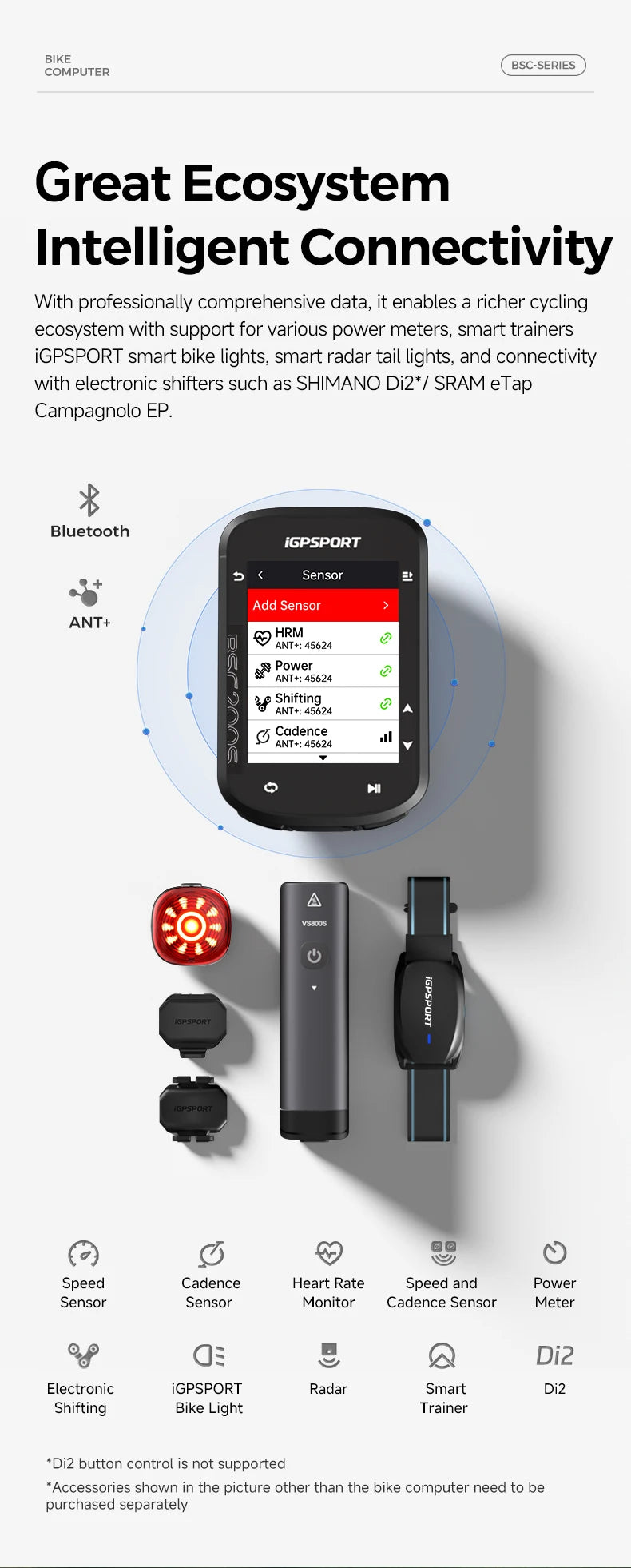 iGPSPORT BSC200S GPS Bike Computer