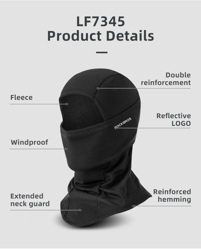 Winter Balaclava Face Mask Scarf, Windproof Warm Mask for Cycling, Skiing, Fishing and Motorcycle Riding