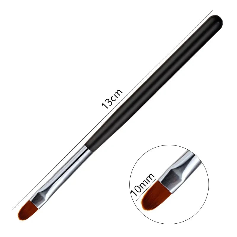 Nail Art Brush Pen Set 1-9 Pieces, Gel Builder and Detail Painting Brushes