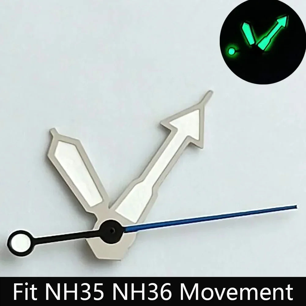 High Quality Watch Pointer Green/Blue-Green Glow Suitable for N H35/NH36 Sports Watch Pointer Watch Accessories