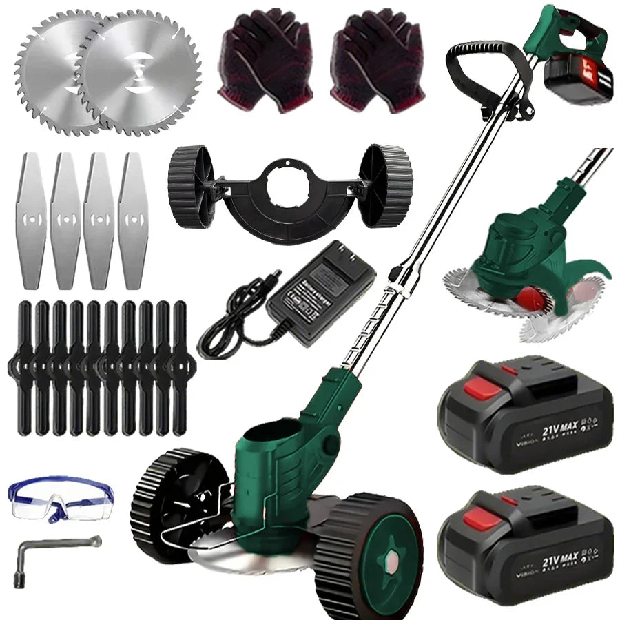 Cordless Lawn Trimmer, Edger and Brush Cutter for Garden and Yard