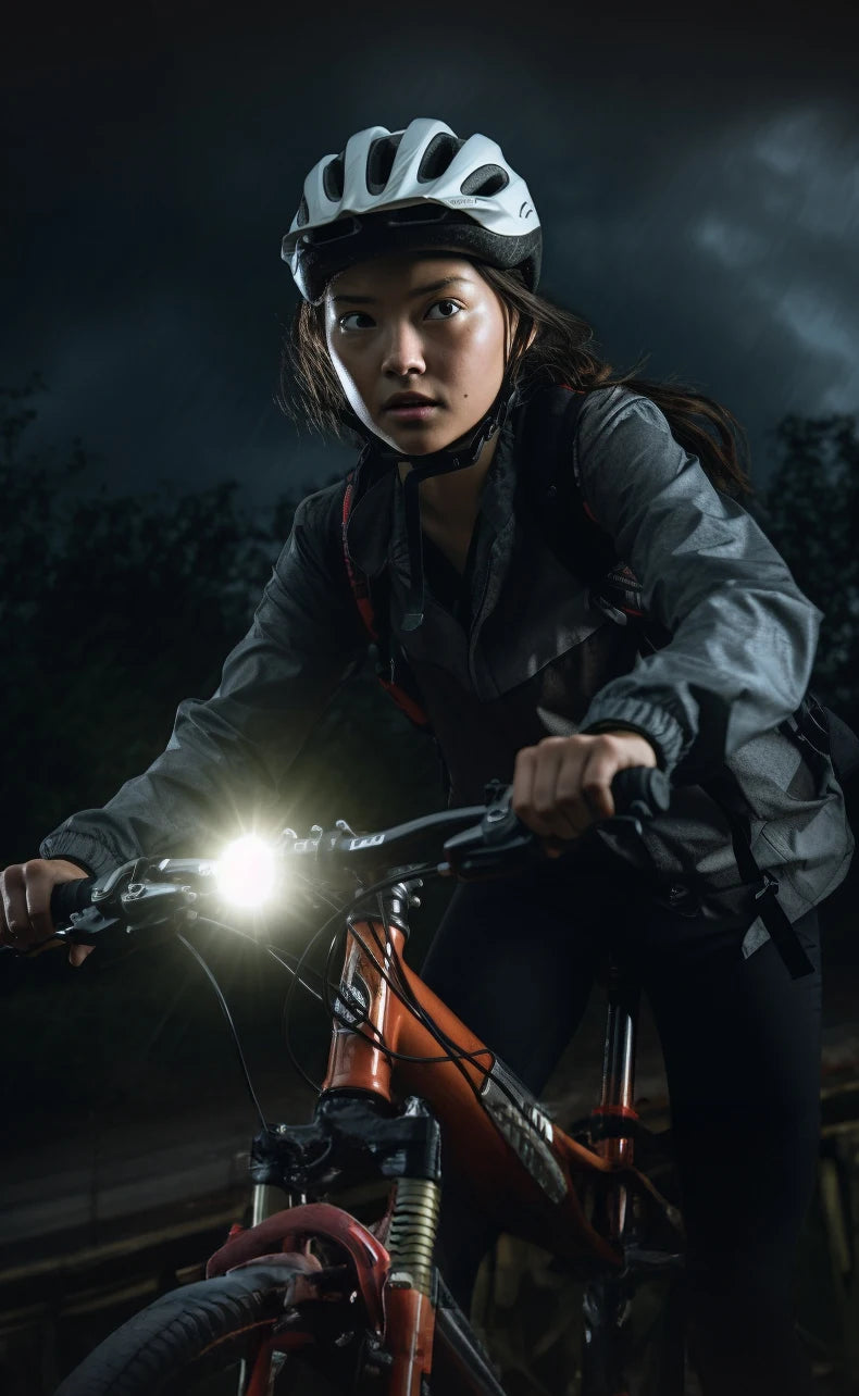 ROCKBROS Bike Light 1500LM/1000LM Aluminum Alloy Type-C Charging Smart Front Lights Hanging Version LED Lamp Cycling Headlights