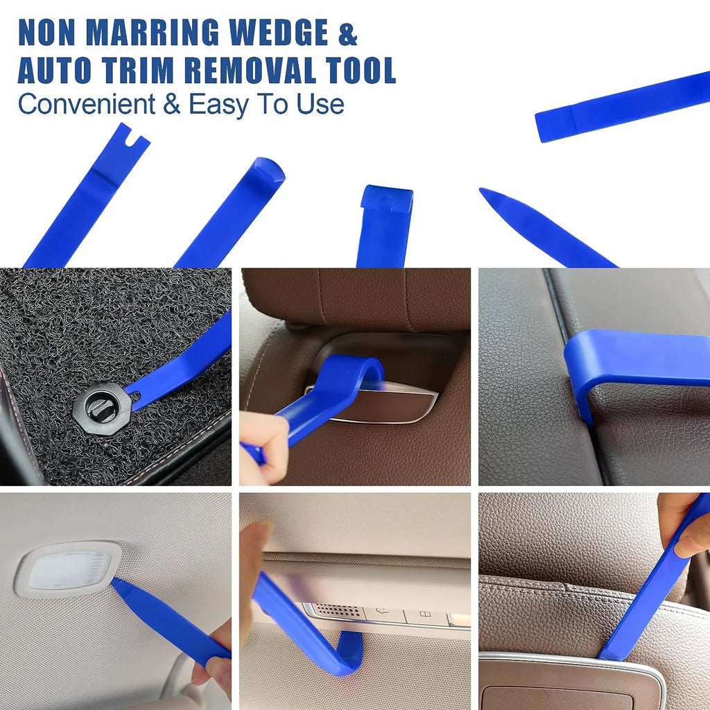 EAFC 21/18PCS Car Window Door Emergency Open Key Lost Lock Out Unlock Auto Tools Kit Air Wedge Bag PumpOpen Unlock for Car Truck