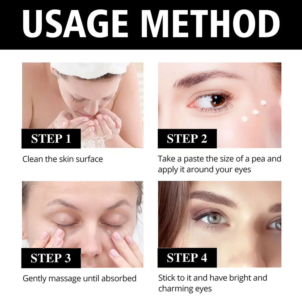 Instant Firming Collagen Eye Cream, Hydrating Lifting Under-Eye Cream for Puffiness