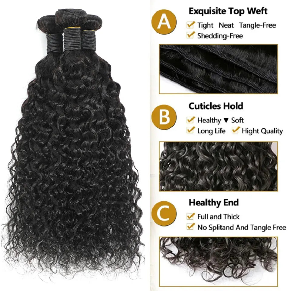 Water Wave Human Hair Bundle