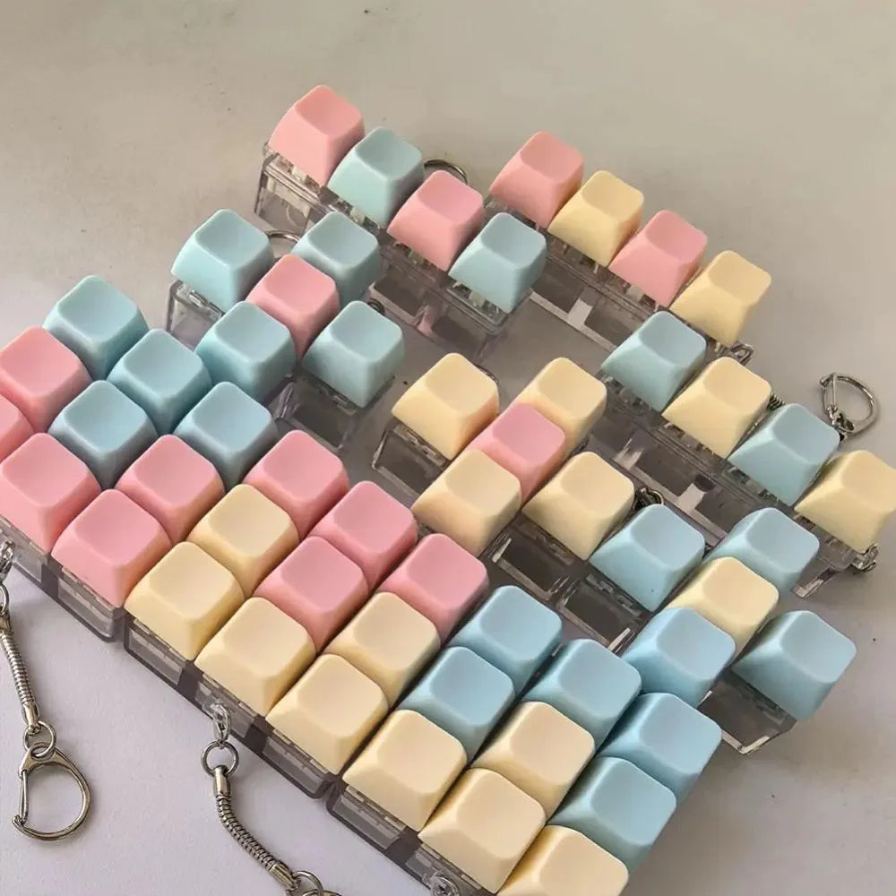 Keyboard Fidget Clicker Keychain