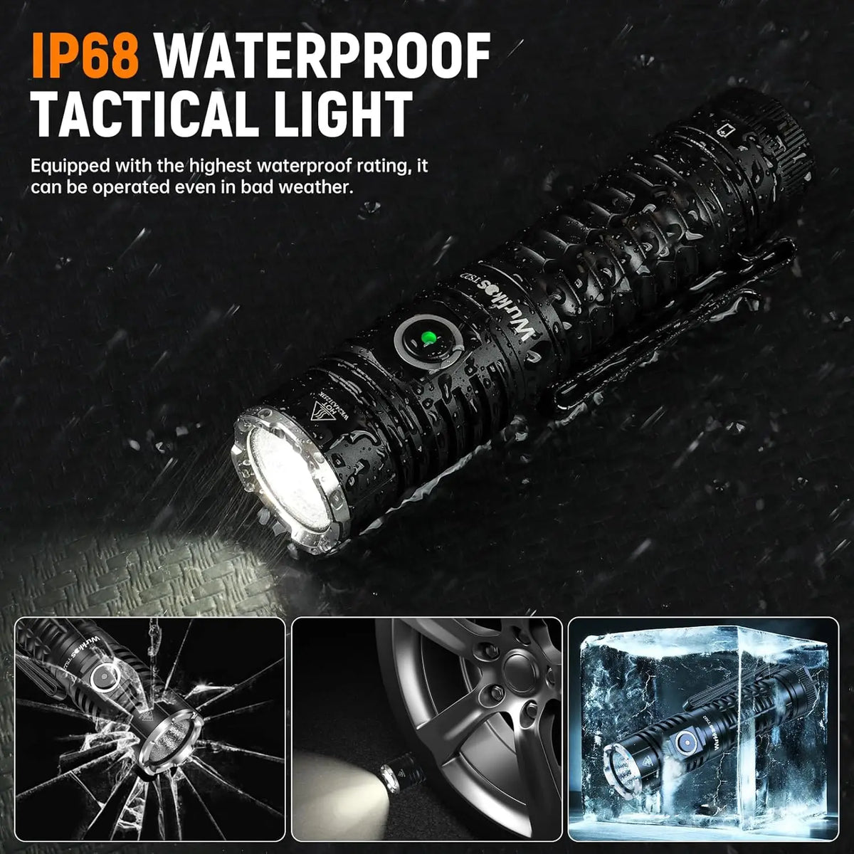 Wurkkos TS22 4500 Lumen Rechargeable Flashlight with Magnetic Tail Cap and Power Bank Function