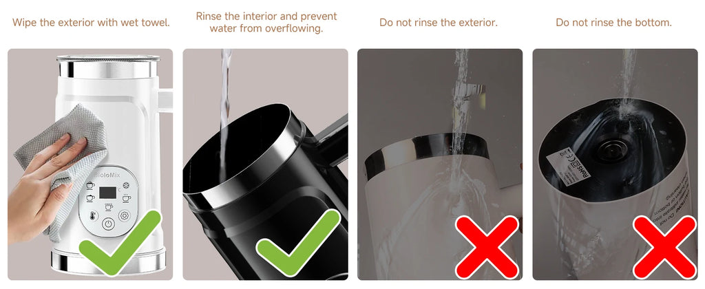 BioloMix 5-in-1 Milk Frother with LED Touch Screen, Hot and Cold Foam Maker for Lattes