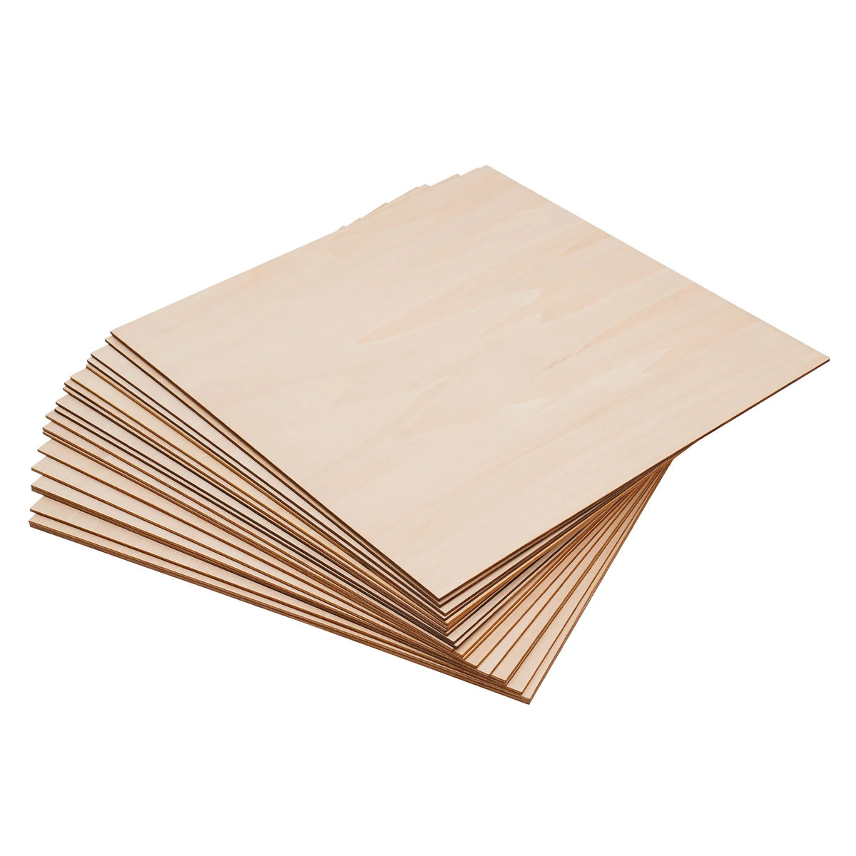 30PCS Board for Wood DIY Home Decor, Basswood Sheets, Rectangle Blank Wooden 2.7mm Thickness