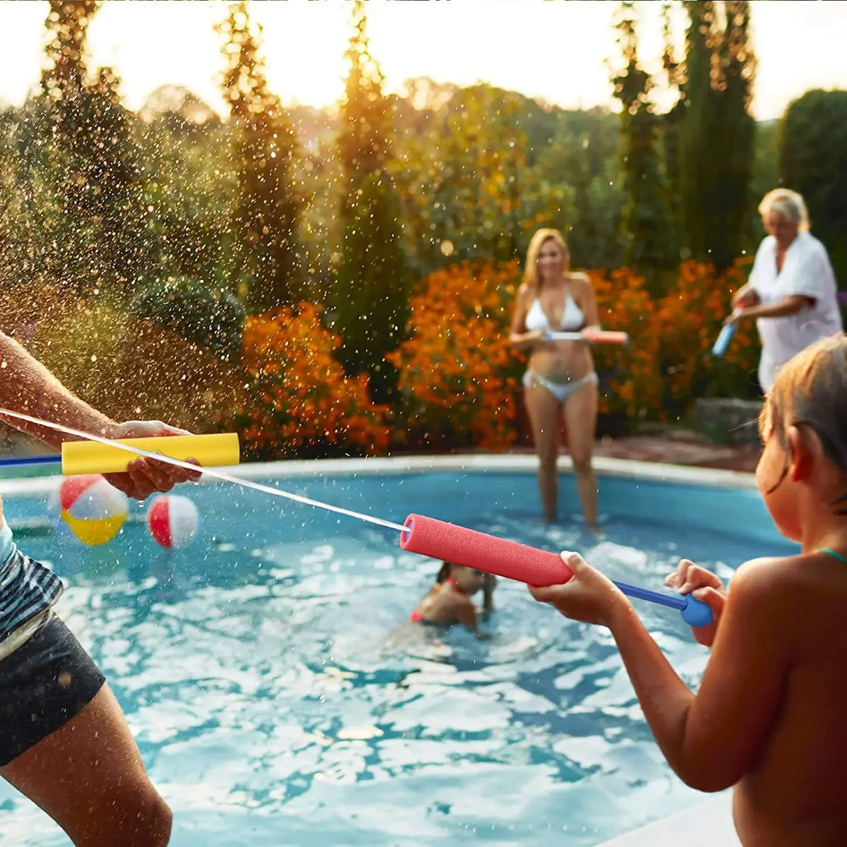 Mini Pull Back Water Gun for Kids - Summer Outdoor Beach Squirt Toy, High Capacity Water Cannon for Pool Party, Fun Splash Play Activity for Boys Girls, Summer Gift