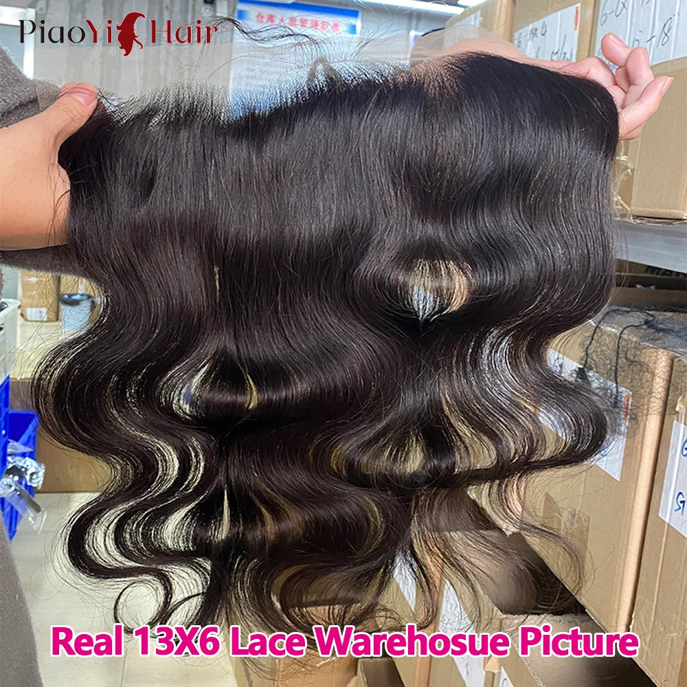 Body Wave Human Hair Bundles with Lace Frontal