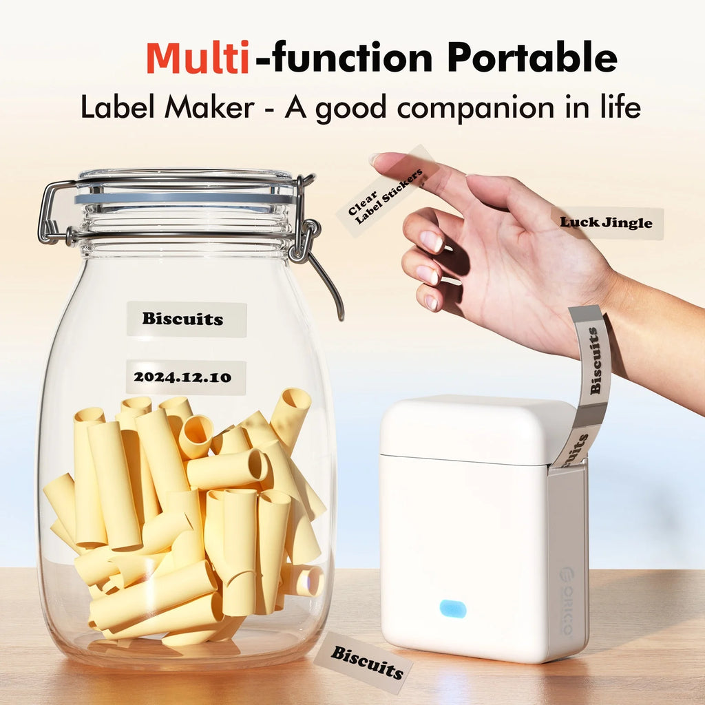 Mini Wireless Thermal Label Printer, Ink-Free