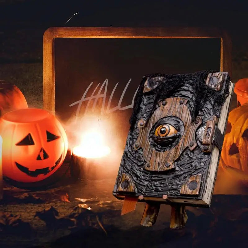 Halloween Witch Spell Book Prop, Gothic Decor Ornament
