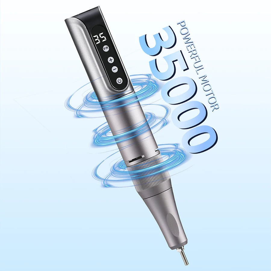 Portable Electric Nail Drill, USB Powered, Professional Electric Nail File Kit, Suitable For Acrylic & Gel Nails - Easy Manicure & Polishing - Efficient & Easy-To-Use Nail Care Tool, Nail Polishing & Shaping Tool, Suitable Fo