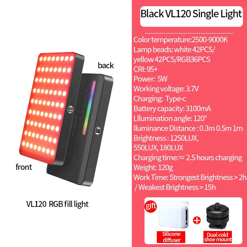 Ulanzi VL120 Full-Color RGB Video Light