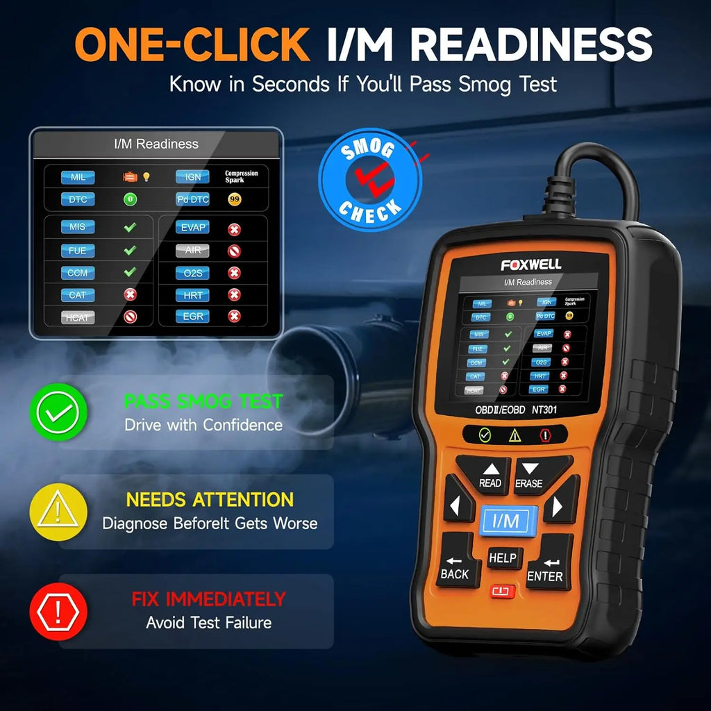 FOXWELL NT301 OBD2 Scanner Check Engine Code Reader Professional ODB2 OBD2 Automotive Scanner Car Diagnostic Tools PK ELM327