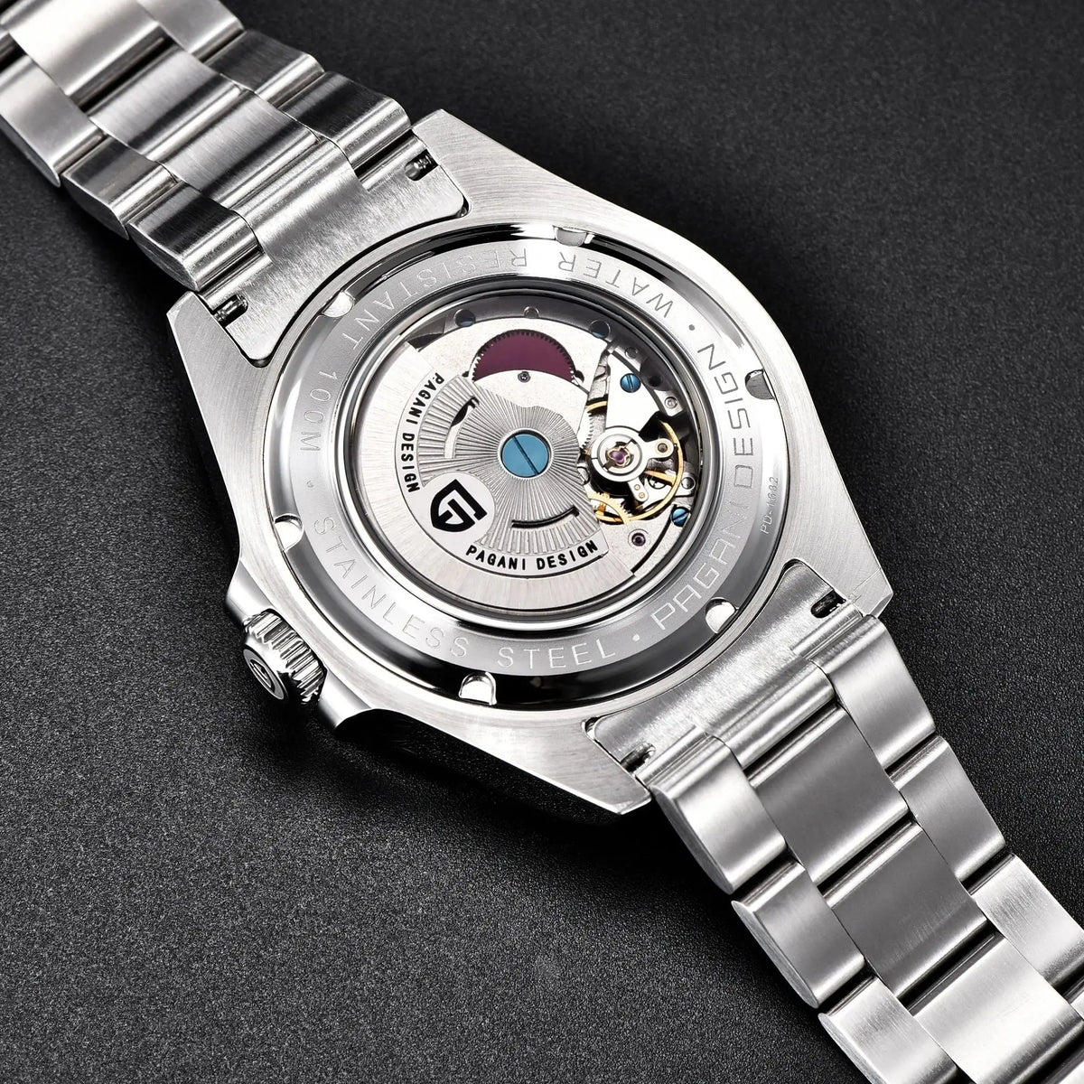 PAGANI DESIGN 42mm Automatic GMT Men's Watch