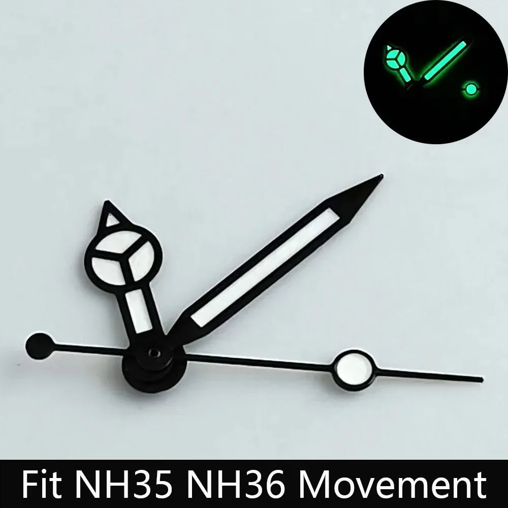 High Quality Watch Pointer Green/Blue-Green Glow Suitable for N H35/NH36 Sports Watch Pointer Watch Accessories