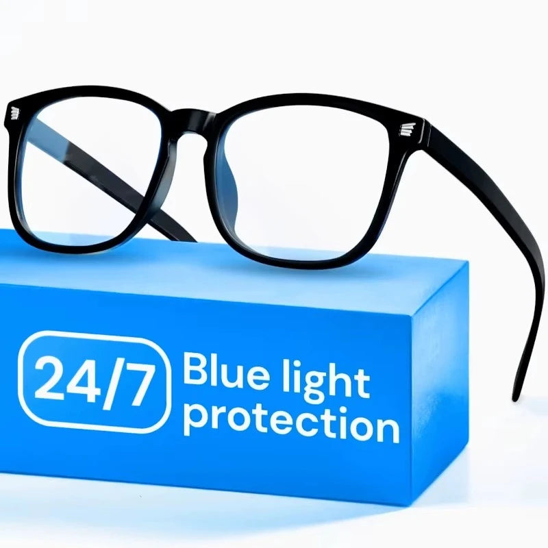 Blue Light Blocking Glasses for Computer and Gaming, Anti-UV Scratch-Resistant Lenses