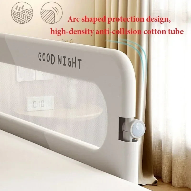 Adjustable Bed Rail Guard for Toddlers, Portable Anti-Fall Safety Bed Barrier