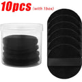1/20pcs Black Velvet Cosmetic Puff with Box Loose Setting Powder Puffs BB Cream Foundation Powder Pad Beauty Makeup Tools