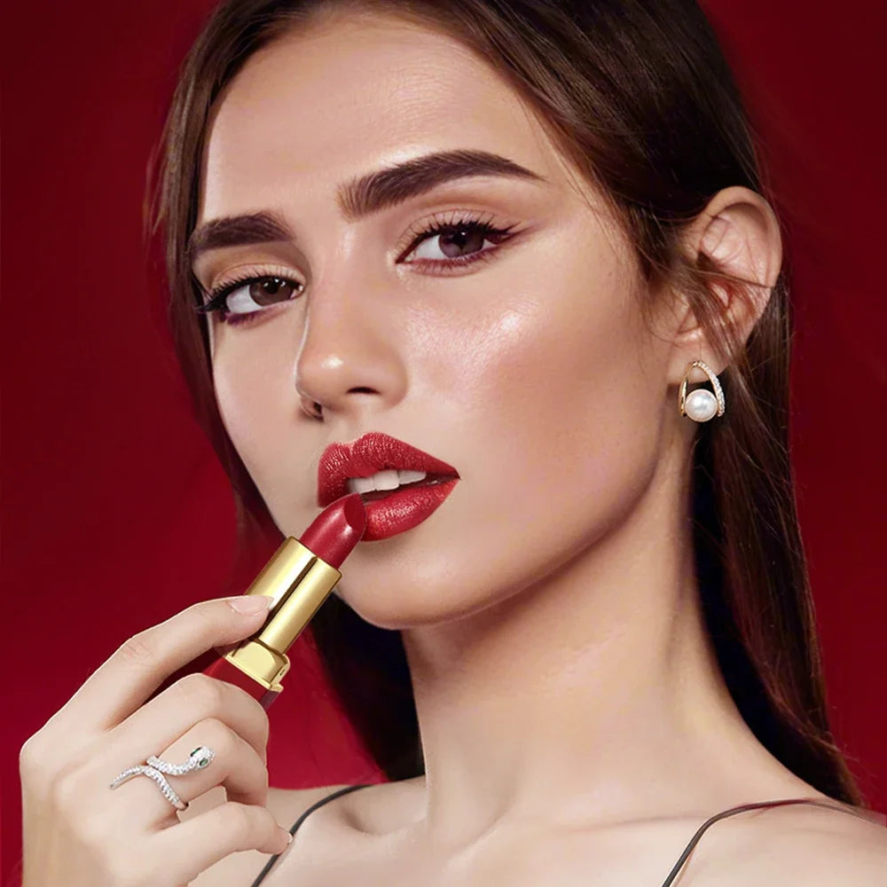 6 Colors Lipstick Set Matte & Glitter Velvet, Waterproof Long-Lasting, Easy Apply, Unisex Gift for Daily, Party, Xmas, Halloween