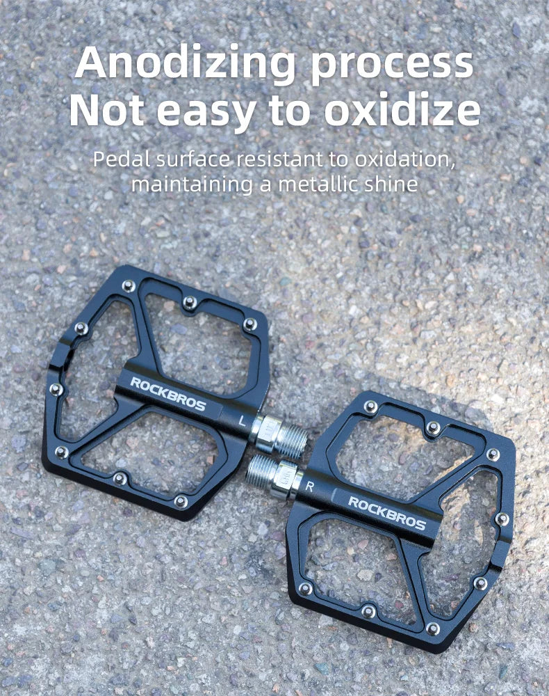 Bike Pedals Aluminum Alloy Anti-slip One-Piece Ultralight Sealed Bearing Cycling Pedals Waterproof Bicycle Accessories