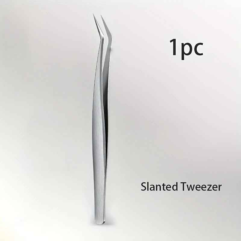 Stainless Steel Precision Pointed Tweezers for Eyebrows, Hair Removal and Blackhead Extraction
