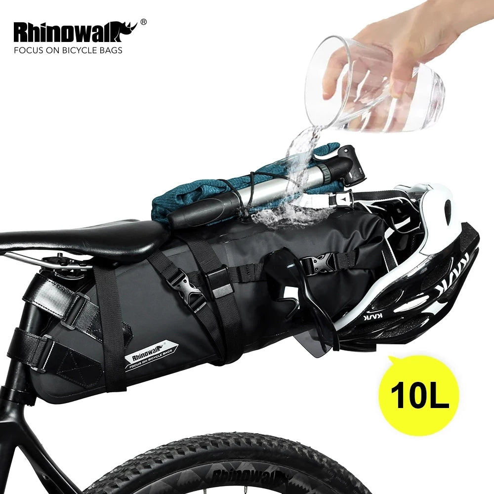 Bicycle Bag 5L-13L Full Waterproof Road Mountain Bike Cycling Rear Rack Bag Luggage Pannier Bike Saddle Accessories
