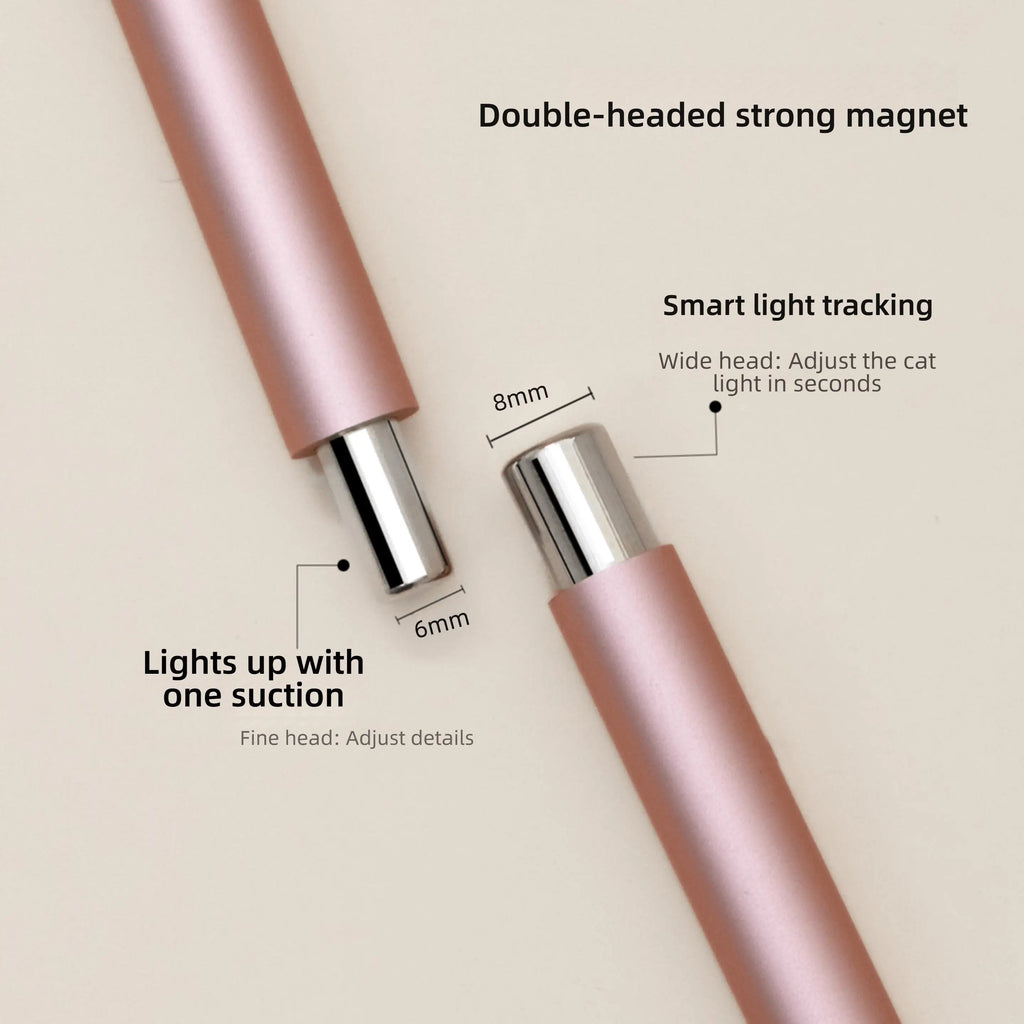 1pcs Little Wand Double Head Nail Magnetic Stick for Cat Eye Nail Gel Strong Magnet Steel Ball Detachable Manicure Magnetic Tool