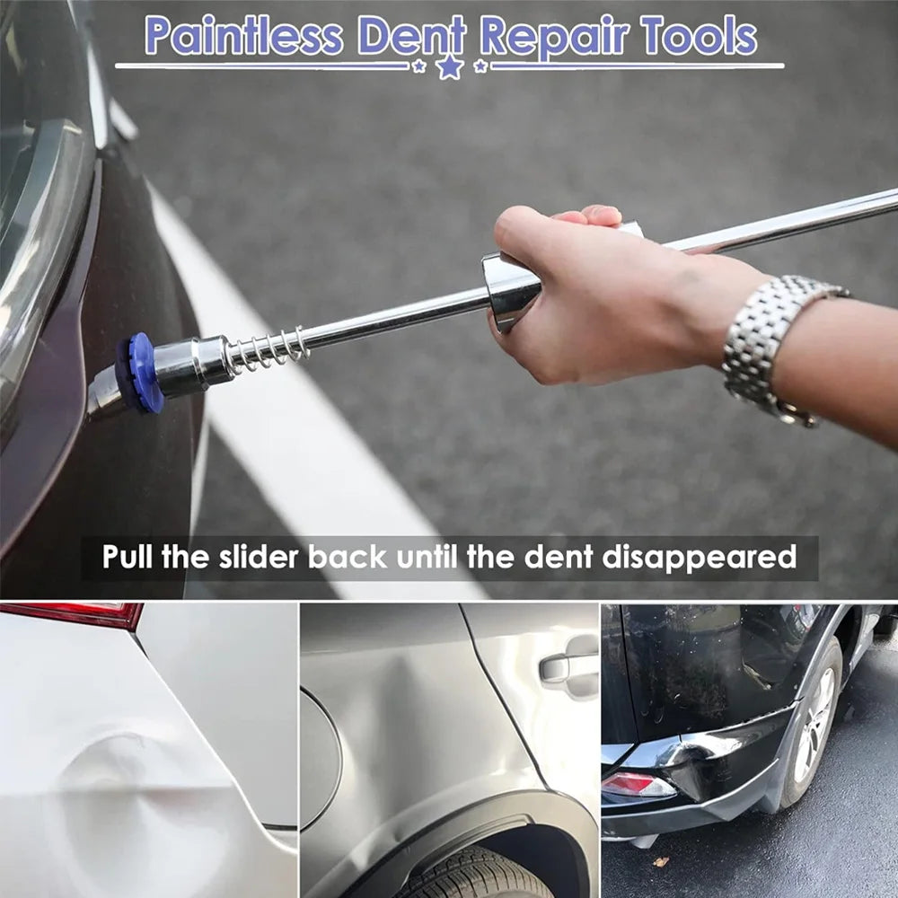 Super PDR Tools Paintless Dent Repair Kit Car Dent Removal Car Repair Dent DIY Hail Repair Tools