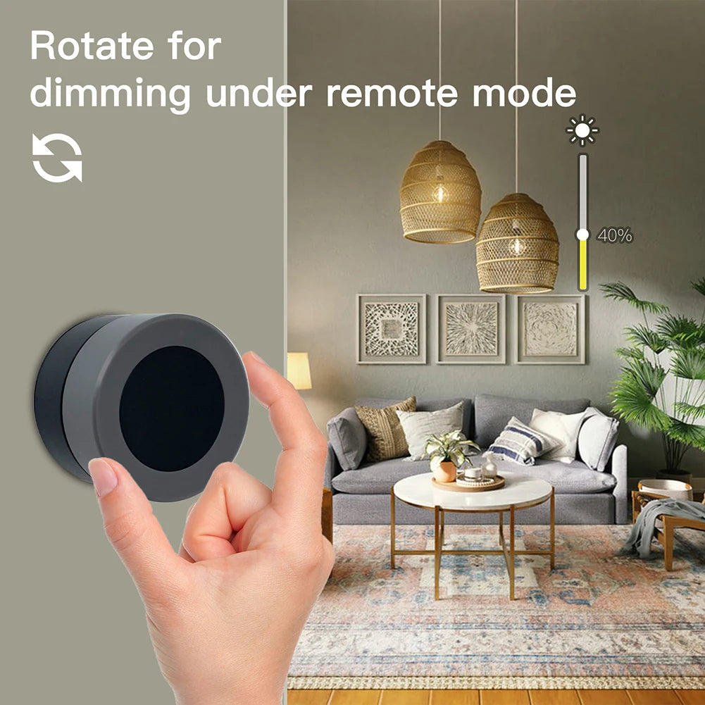 MOES Zigbee Smart Knob Switch, Wireless Scene Controller for Home Automation