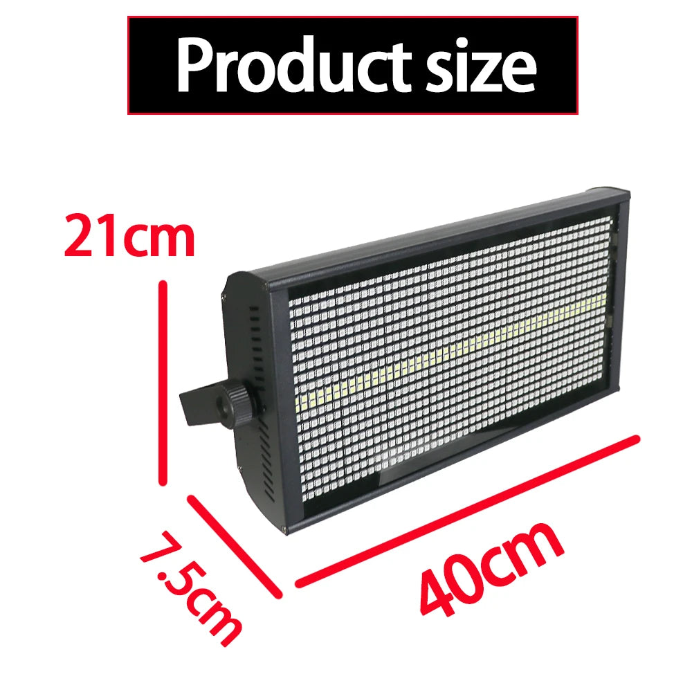 1/4PCS 200W 48+8Segmente Strobe LED 864RGB+96White LED Strobe Voice Control DMX Super Bright DJ Disco Wish Bar Party Stage Light