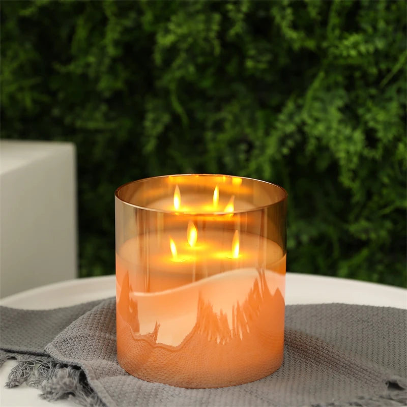 Halloween Flameless Flickering LED Candles, Battery Operated