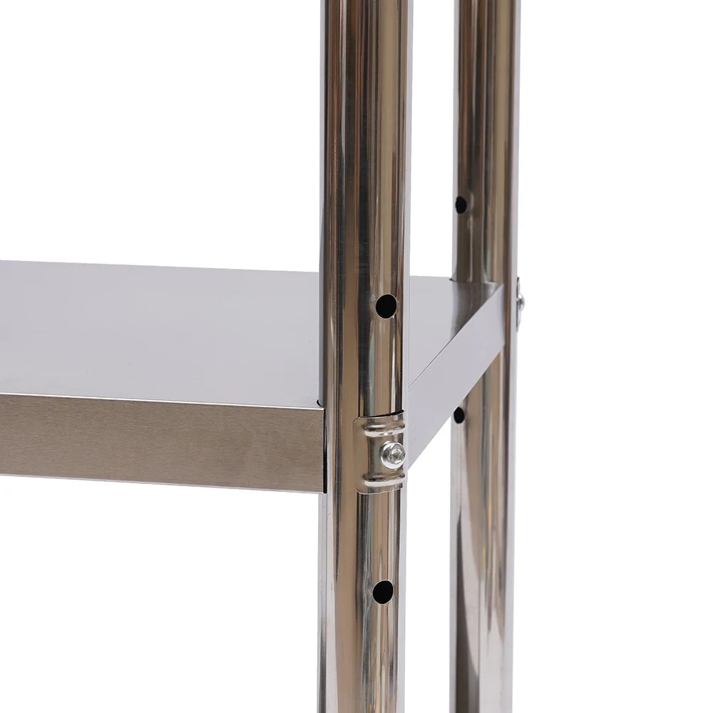 Heavy Duty Storage Shelving Organizer Stainless Steel Storage Rack Shelves for Pantries Restaurants Kitchens Large Kitchens